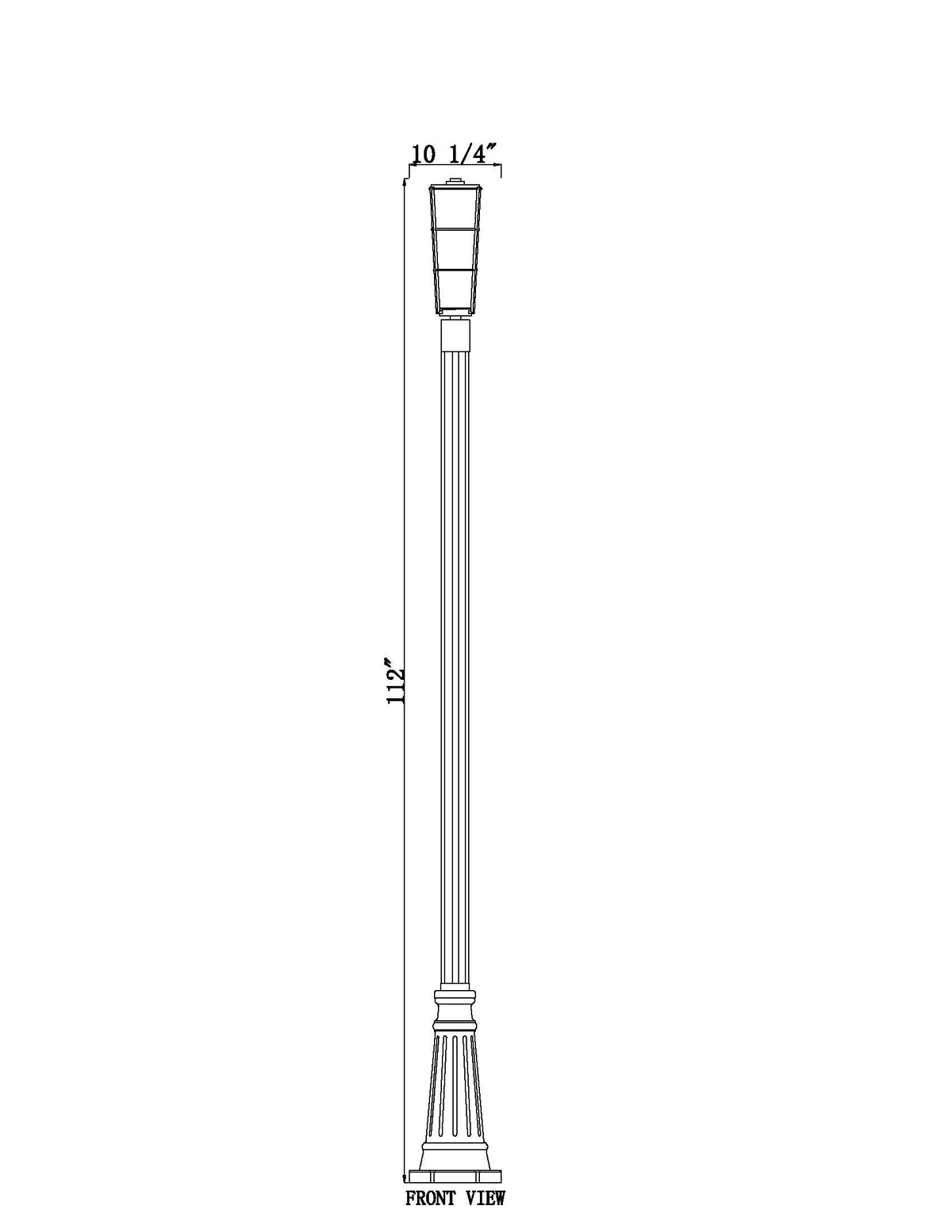 Helix 1 Light Outdoor Post Mounted Fixture