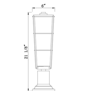 Helix 1 Light Outdoor Pier Mounted Fixture