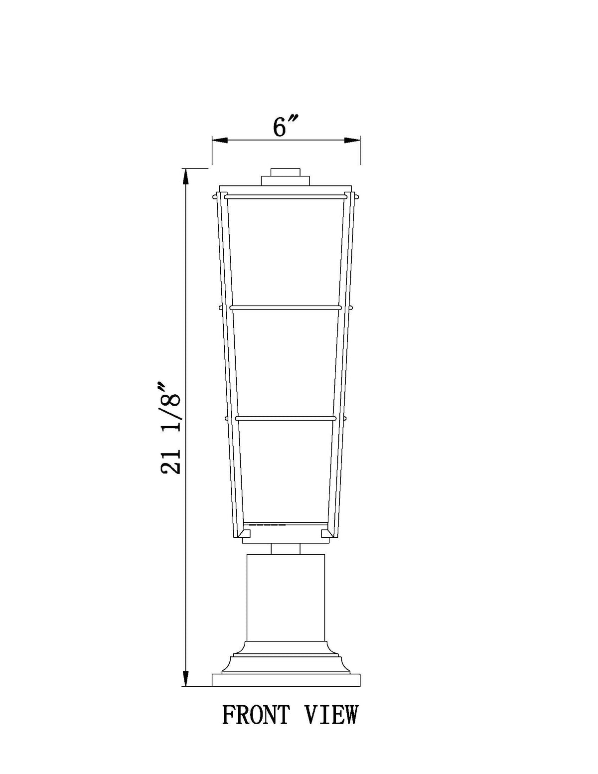 Helix 1 Light Outdoor Pier Mounted Fixture