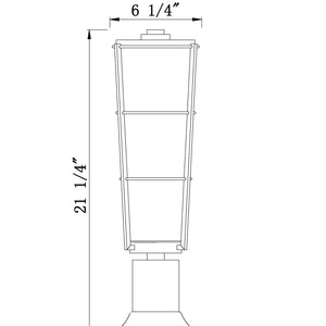 Helix 1 Light Outdoor Pier Mounted Fixture