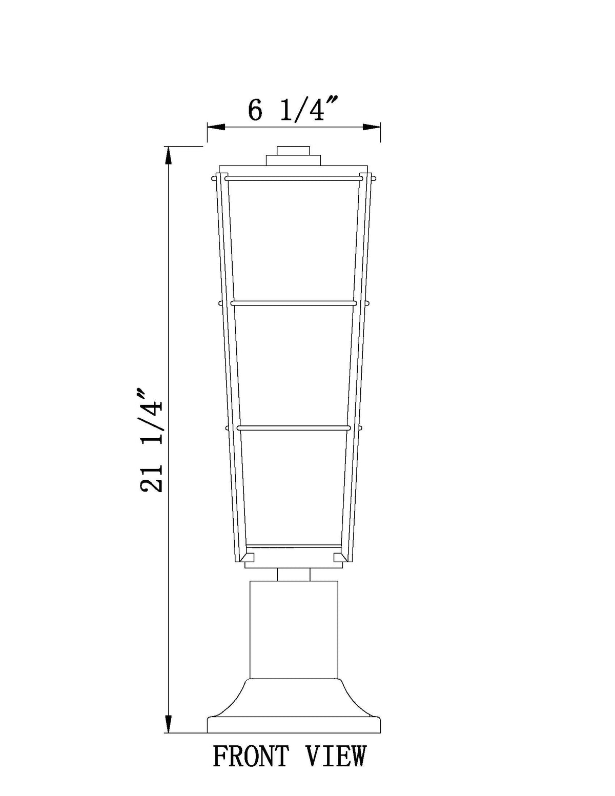 Helix 1 Light Outdoor Pier Mounted Fixture