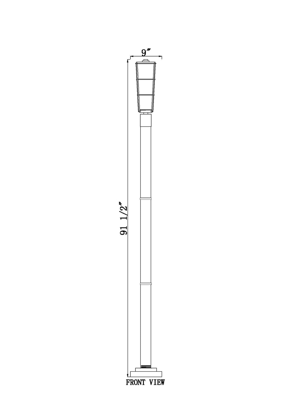 Helix 1 Light Outdoor Post Mounted Fixture