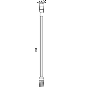 Helix 1 Light Outdoor Post Mounted Fixture