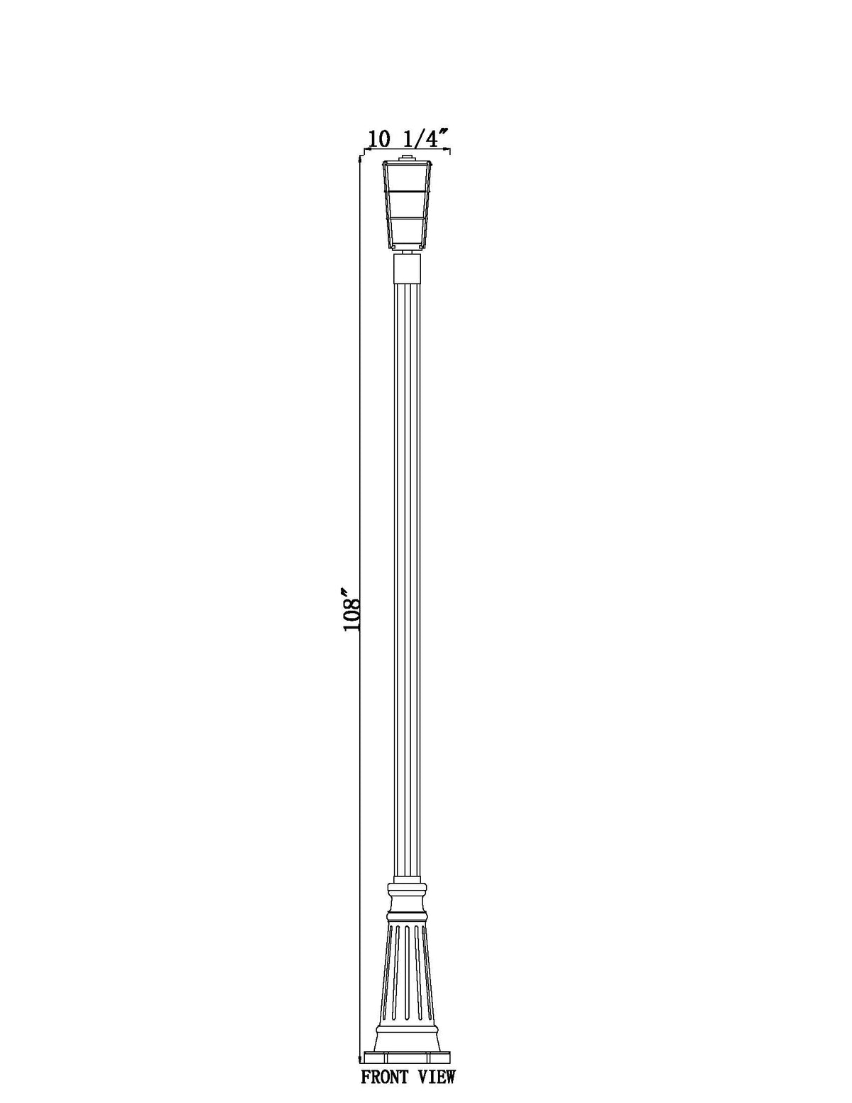 Helix 1 Light Outdoor Post Mounted Fixture