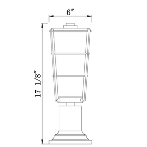 Helix 1 Light Outdoor Pier Mounted Fixture