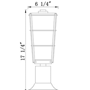 Helix 1 Light Outdoor Pier Mounted Fixture
