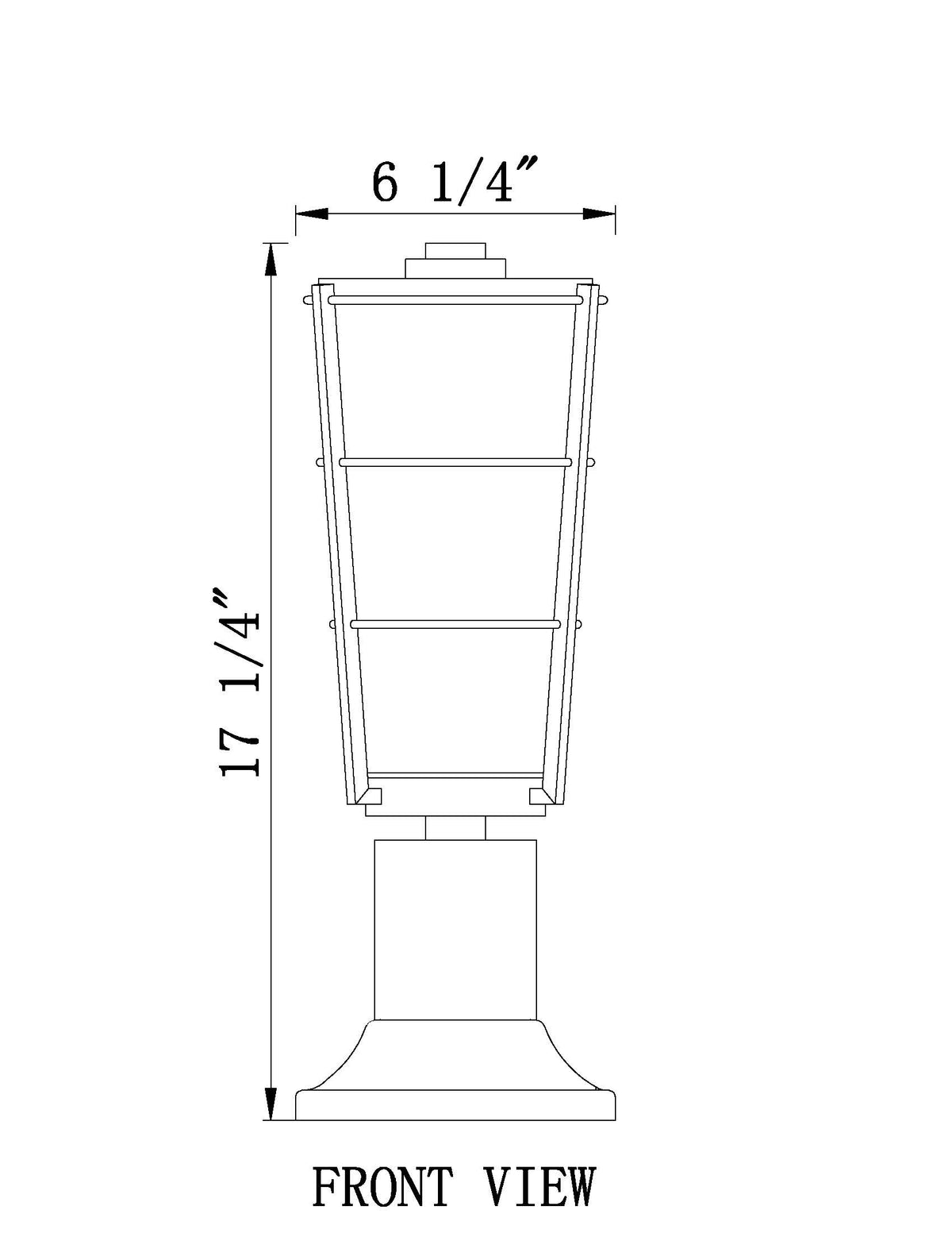 Helix 1 Light Outdoor Pier Mounted Fixture