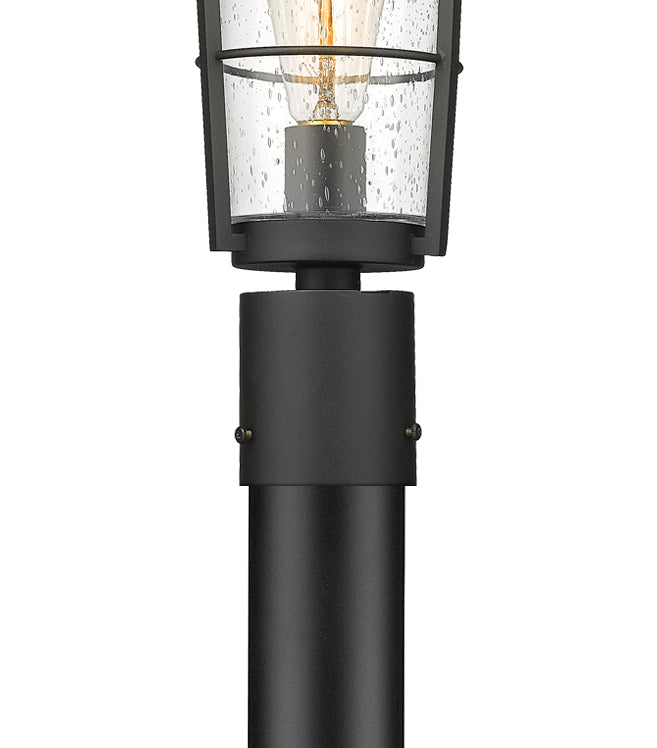 Helix 1 Light Outdoor Post Mounted Fixture