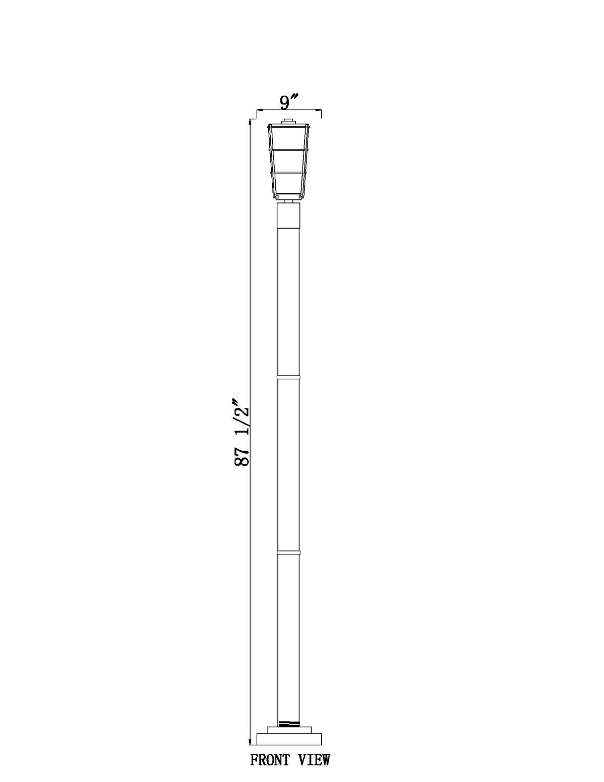 Helix 1 Light Outdoor Post Mounted Fixture