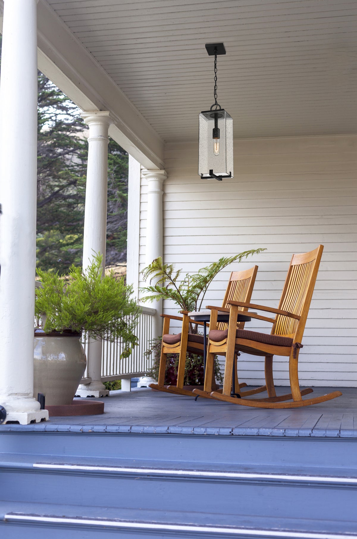 Sana 1 Light Outdoor Chain Mount Ceiling Fixture