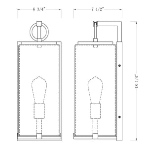Sana 1 Light Outdoor Wall Light