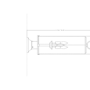 Sana 3 Light Outdoor Pier Mounted Fixture