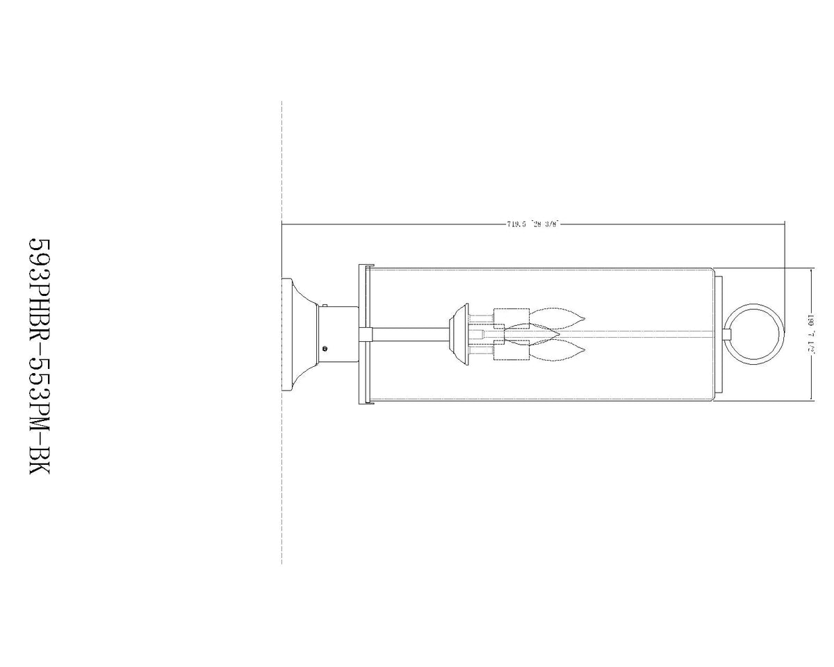 Sana 3 Light Outdoor Pier Mounted Fixture