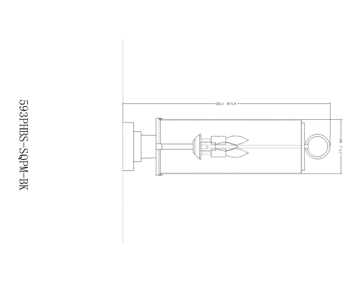 Sana 3 Light Outdoor Pier Mounted Fixture