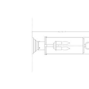 Sana 2 Light Outdoor Pier Mounted Fixture