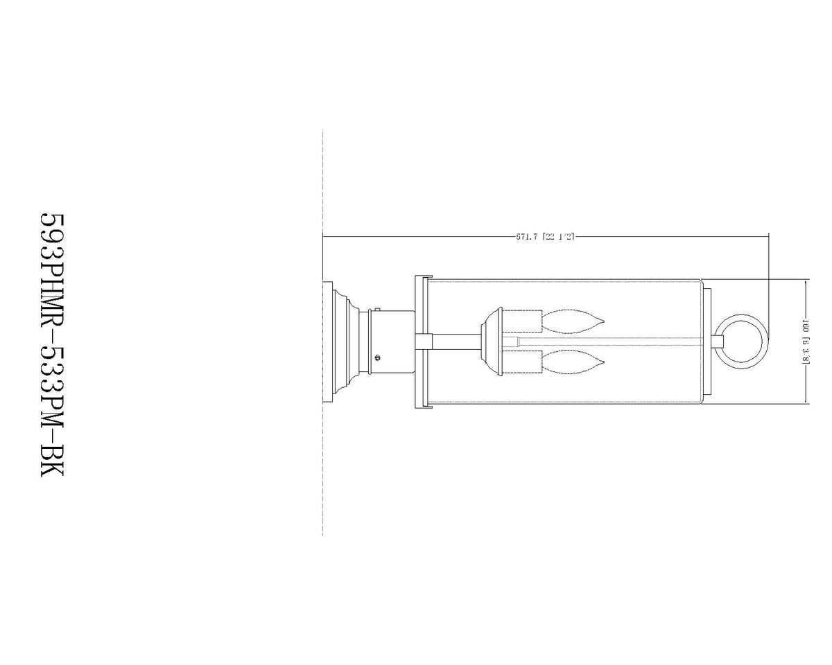 Sana 2 Light Outdoor Pier Mounted Fixture
