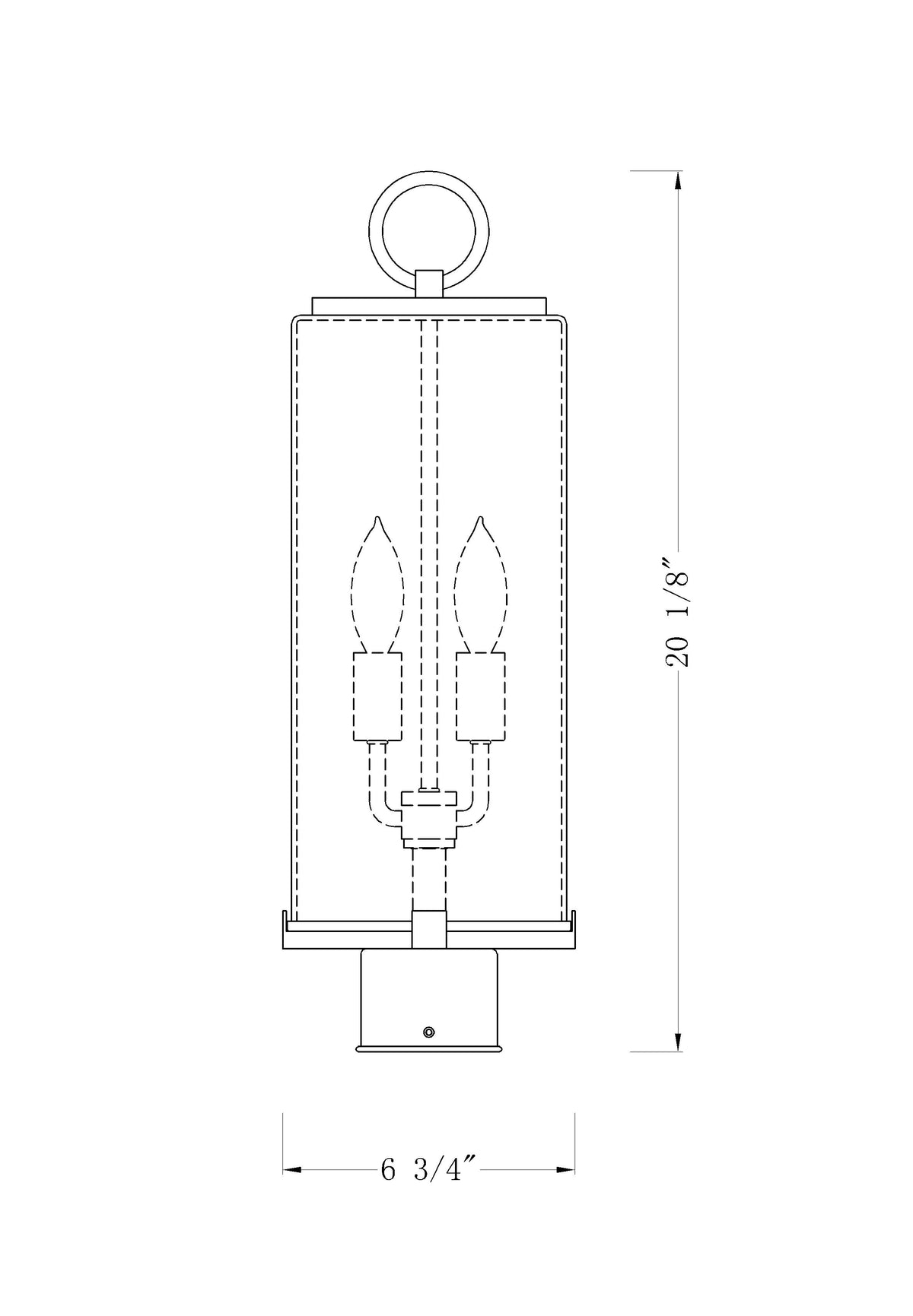 Sana 2 Light Outdoor Post Mount Fixture