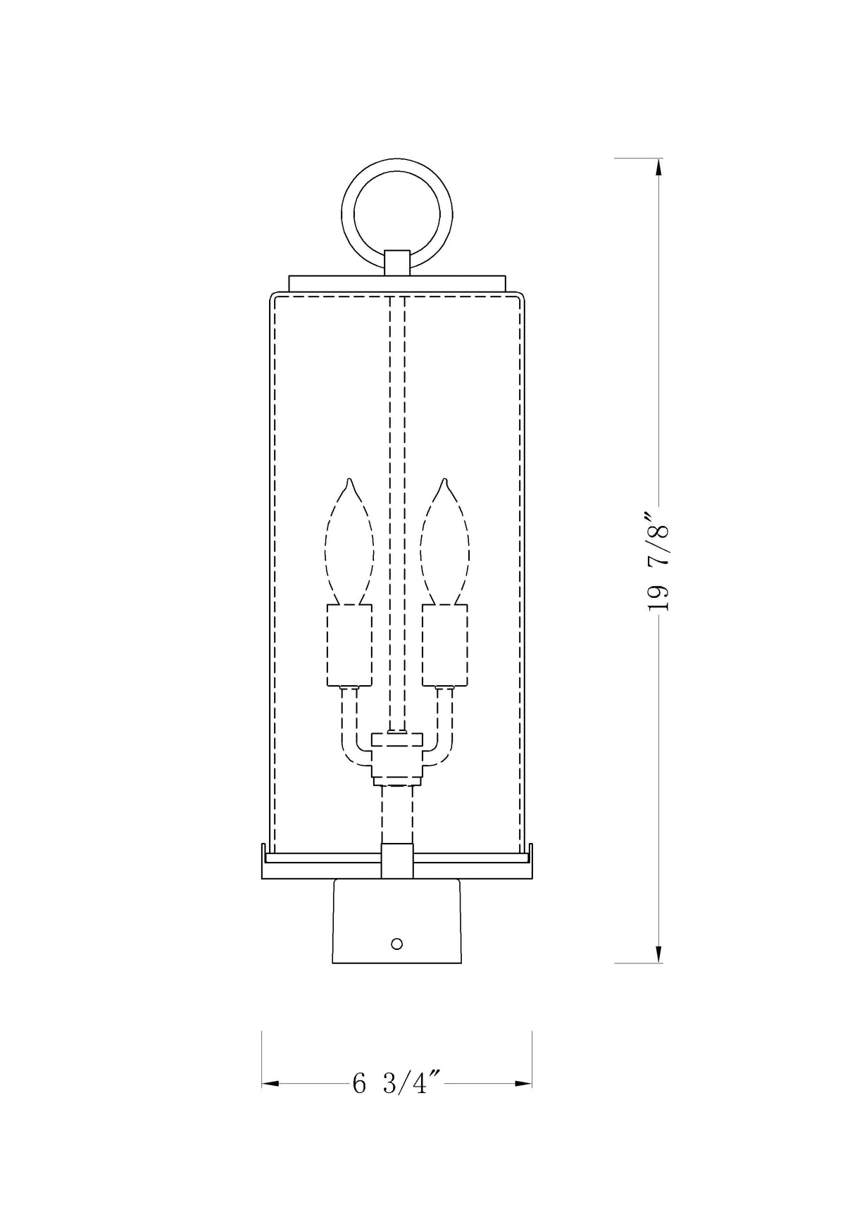 Sana 2 Light Outdoor Post Mount Fixture
