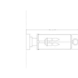 Sana 2 Light Outdoor Pier Mounted Fixture