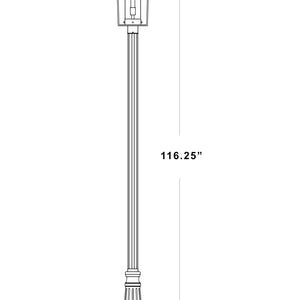 Sheridan 1 Light Outdoor Post Mounted Fixture