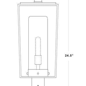Sheridan 1 Light Outdoor Pier Mounted Fixture