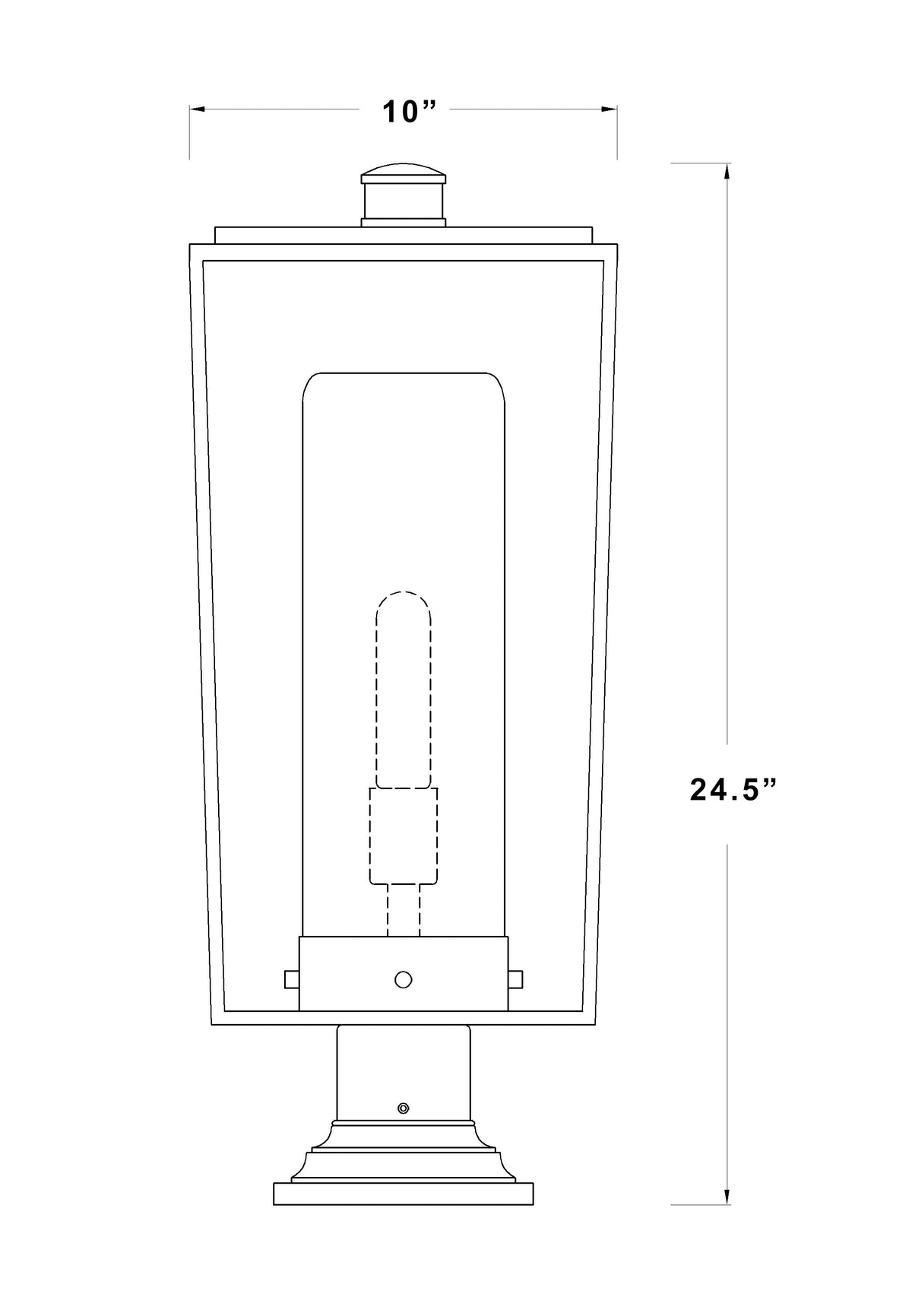Sheridan 1 Light Outdoor Pier Mounted Fixture