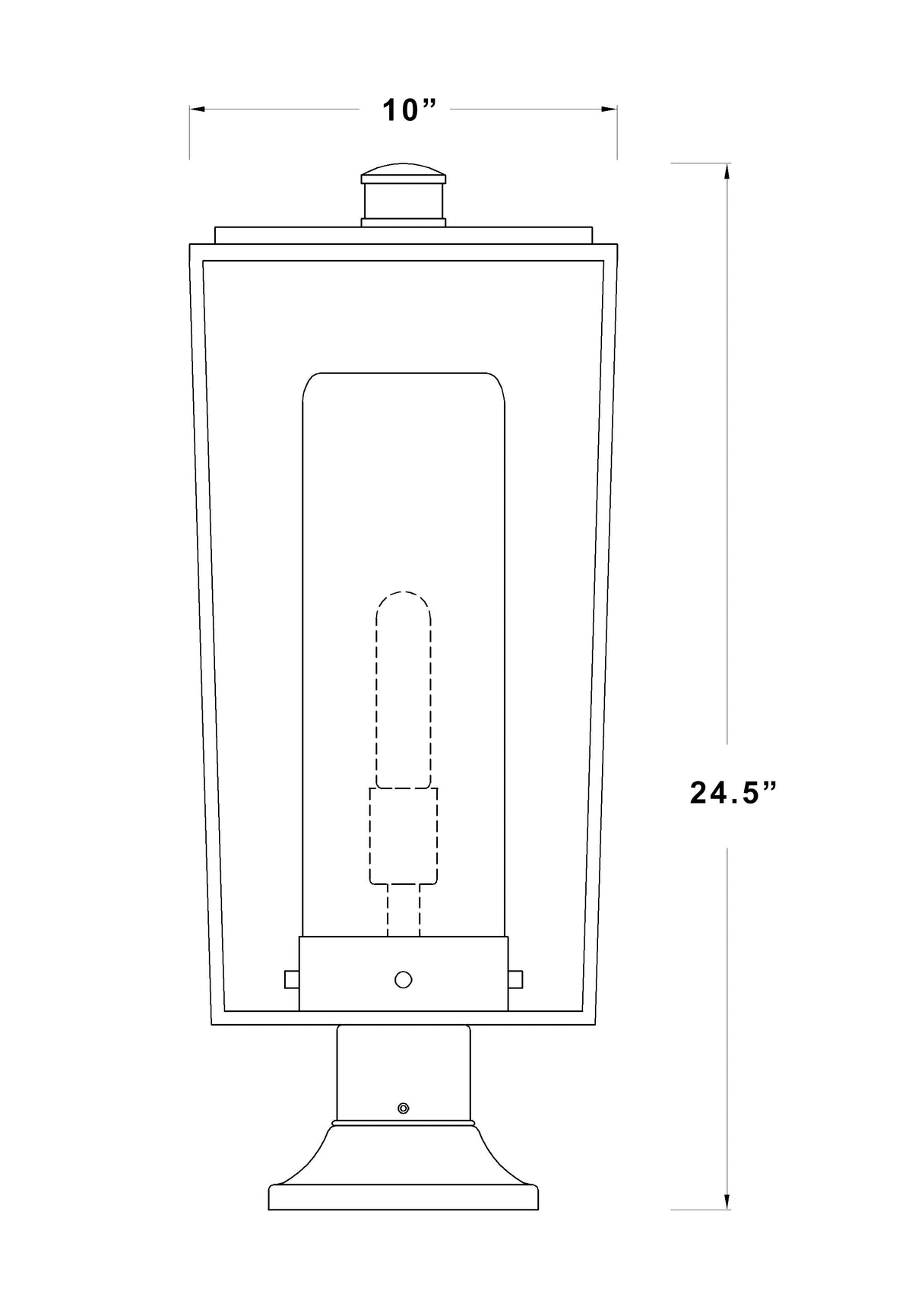 Sheridan 1 Light Outdoor Pier Mounted Fixture