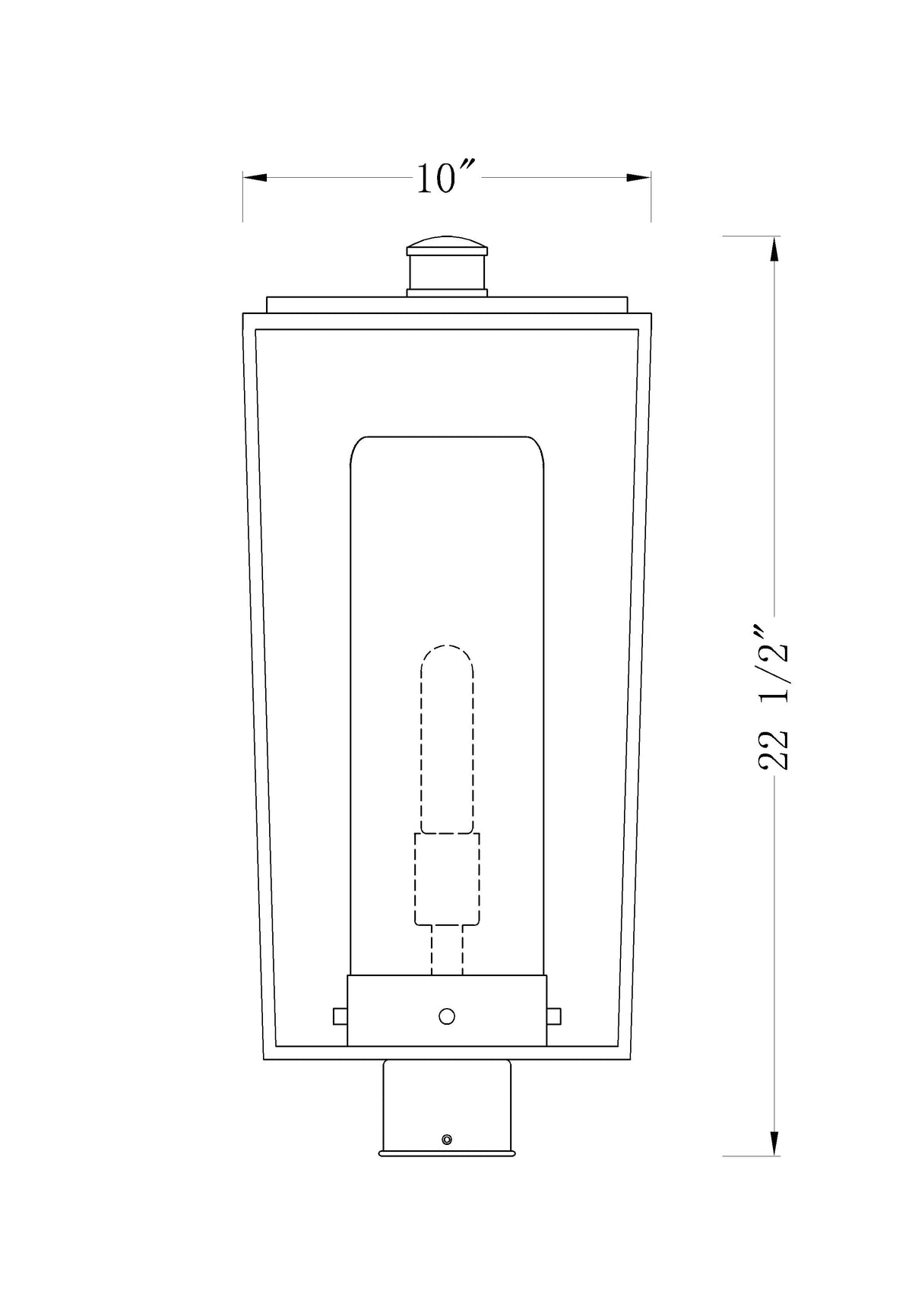 Sheridan 1 Light Outdoor Post Mount Fixture