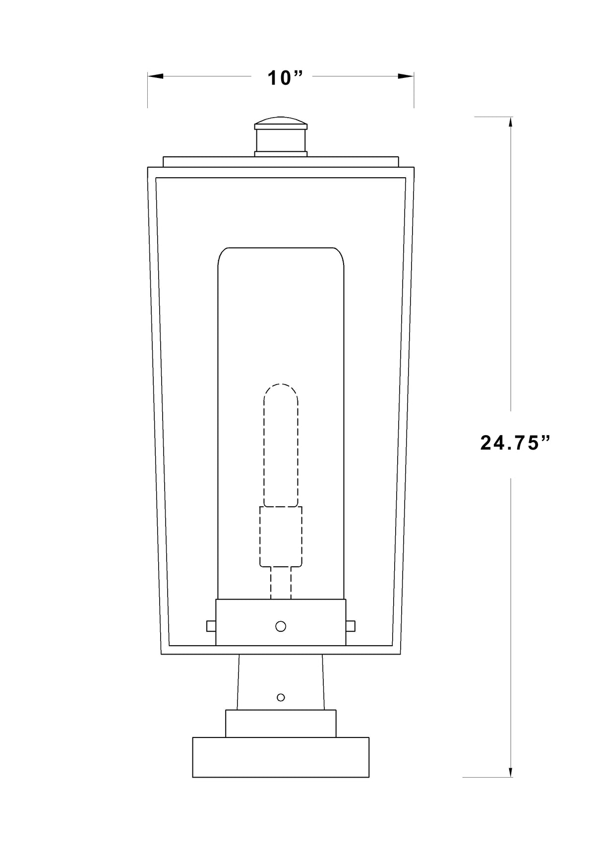 Sheridan 1 Light Outdoor Pier Mounted Fixture