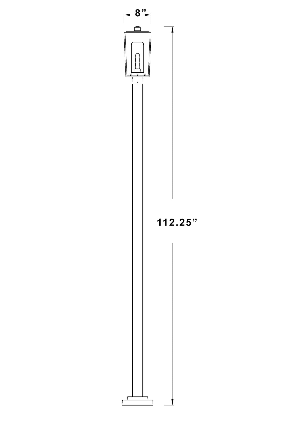 Sheridan 1 Light Outdoor Post Mounted Fixture