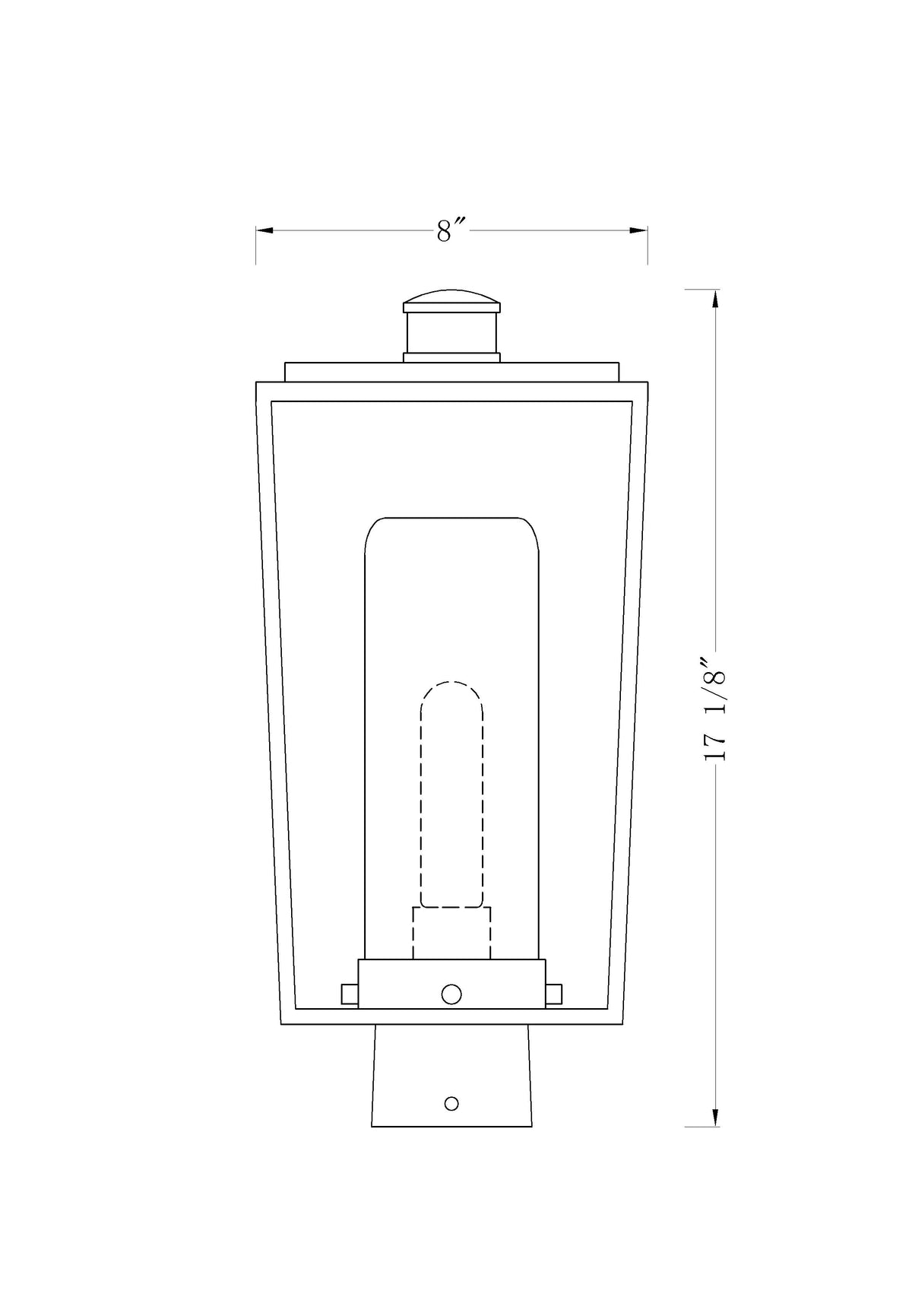 Sheridan 1 Light Outdoor Post Mount Fixture