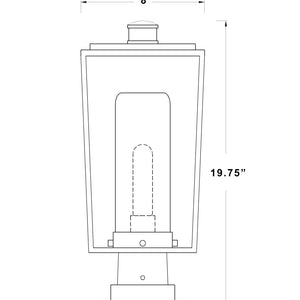 Sheridan 1 Light Outdoor Pier Mounted Fixture