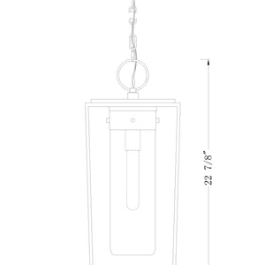 Sheridan 1 Light Outdoor Chain Mount Ceiling Fixture