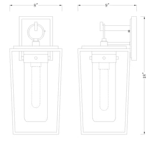 Sheridan 1 Light Outdoor Wall Light