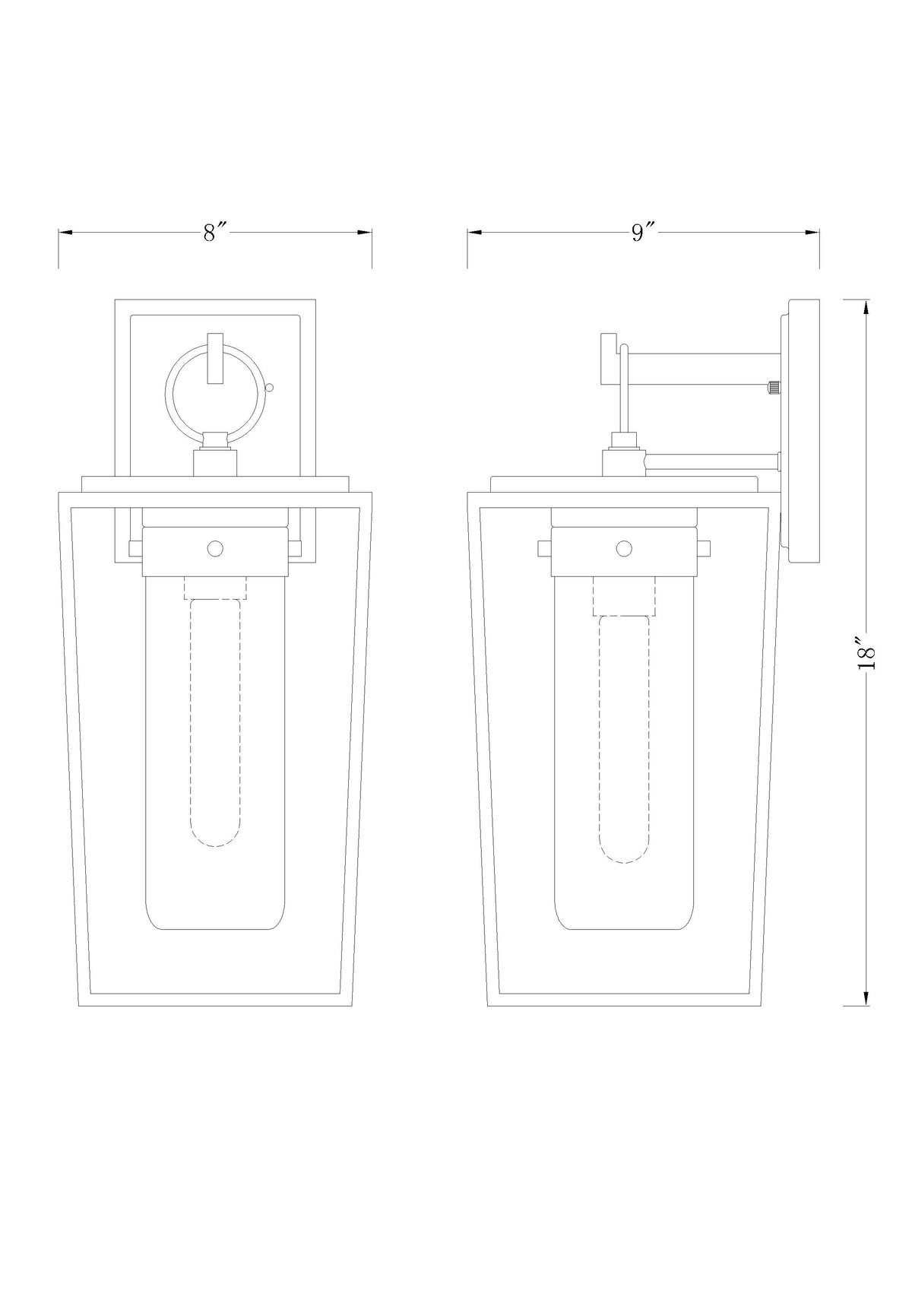 Sheridan 1 Light Outdoor Wall Light
