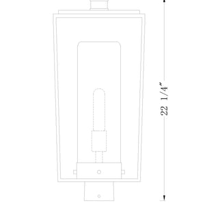 Sheridan 1 Light Outdoor Post Mount Fixture