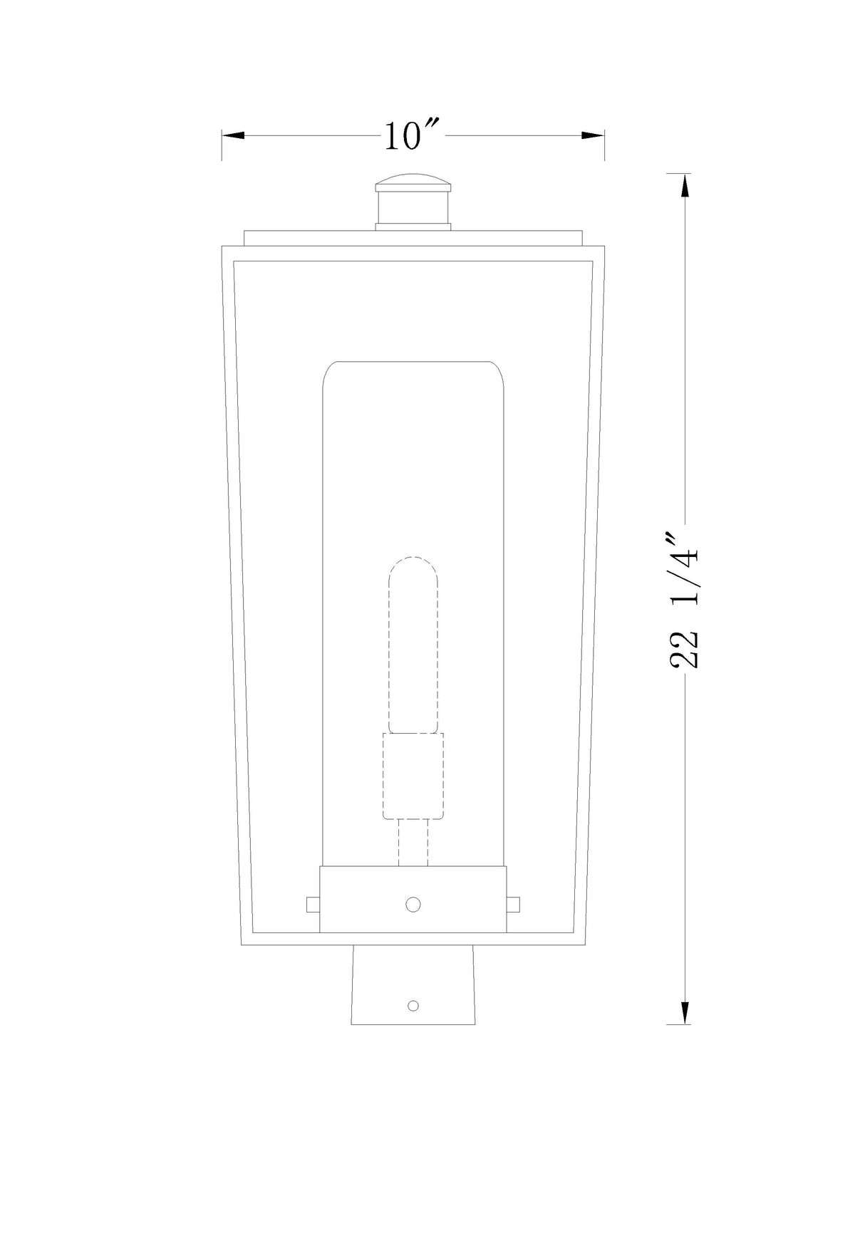 Sheridan 1 Light Outdoor Post Mount Fixture