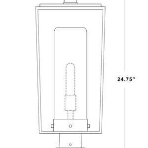 Sheridan 1 Light Outdoor Pier Mounted Fixture