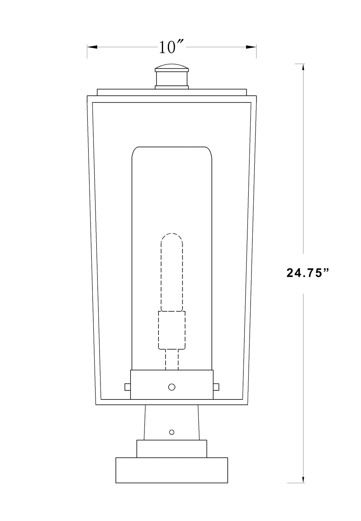 Sheridan 1 Light Outdoor Pier Mounted Fixture