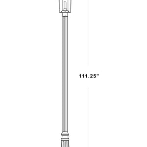 Sheridan 1 Light Outdoor Post Mounted Fixture