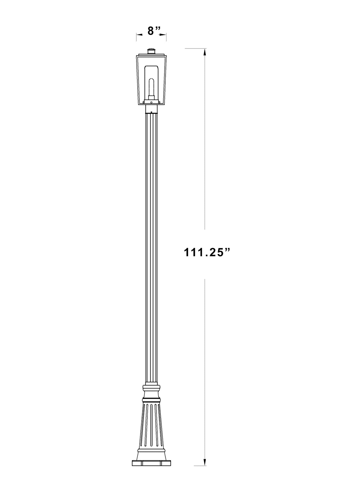 Sheridan 1 Light Outdoor Post Mounted Fixture