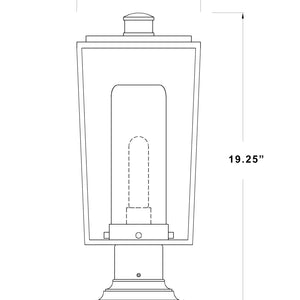 Sheridan 1 Light Outdoor Pier Mounted Fixture