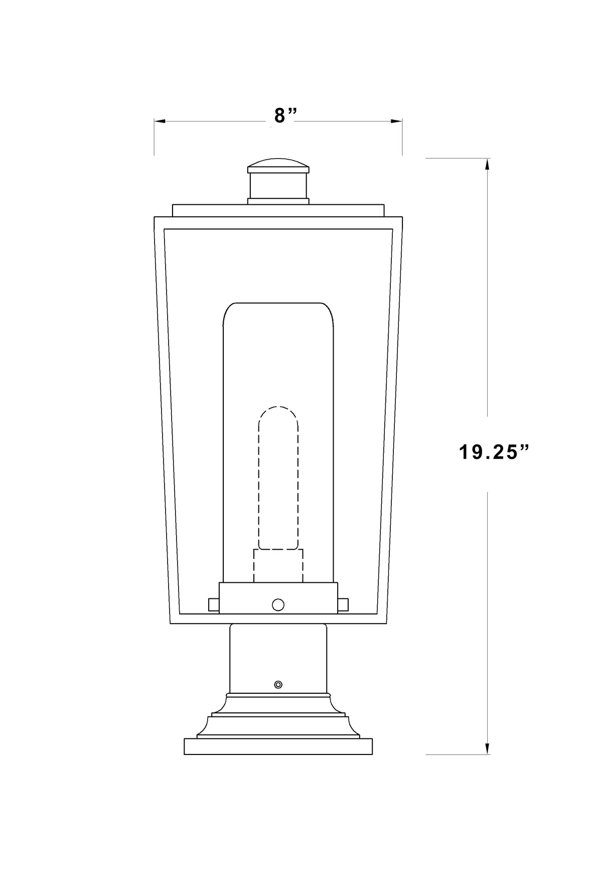 Sheridan 1 Light Outdoor Pier Mounted Fixture
