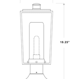 Sheridan 1 Light Outdoor Pier Mounted Fixture