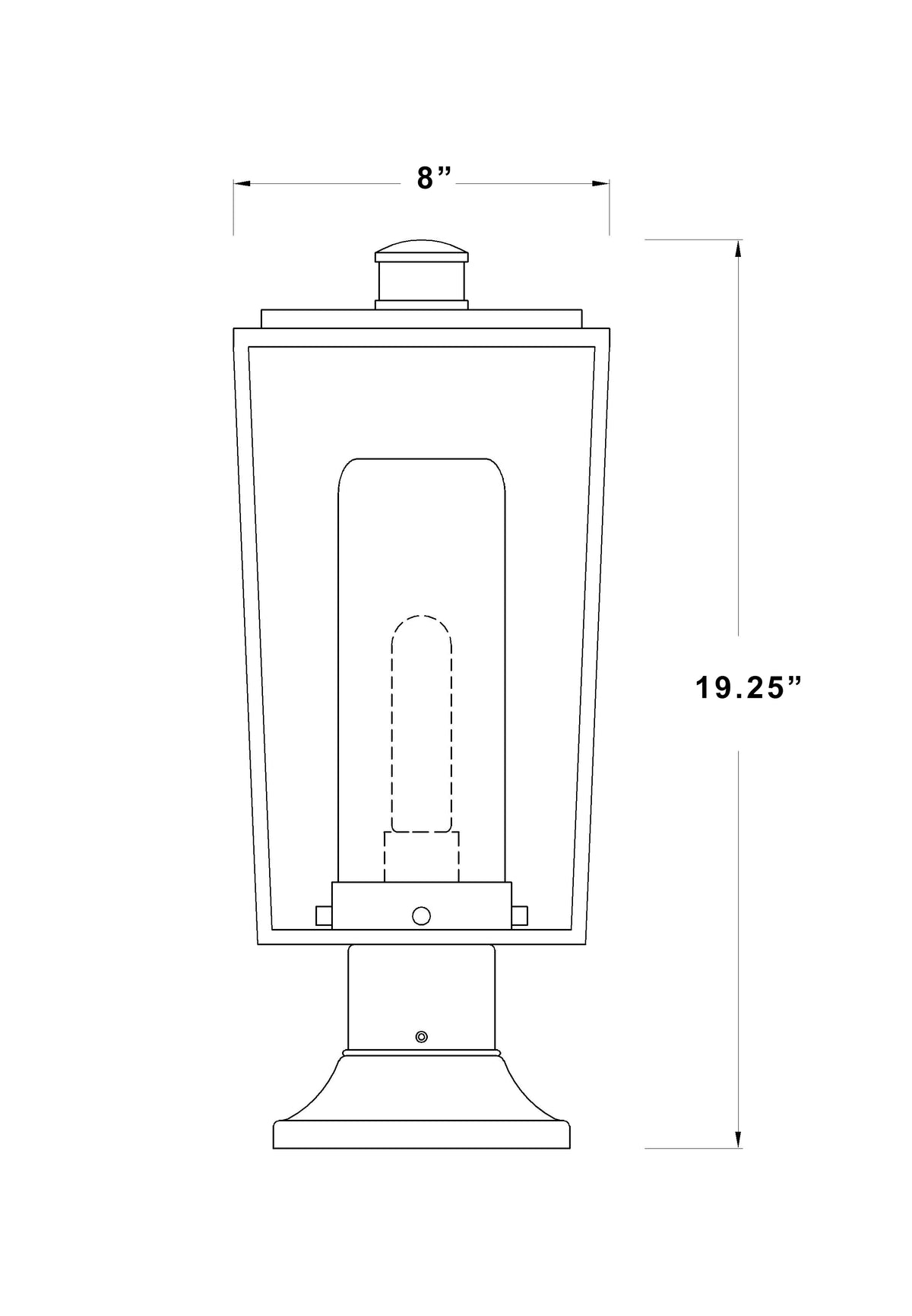 Sheridan 1 Light Outdoor Pier Mounted Fixture