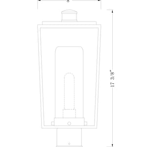 Sheridan 1 Light Outdoor Post Mount Fixture