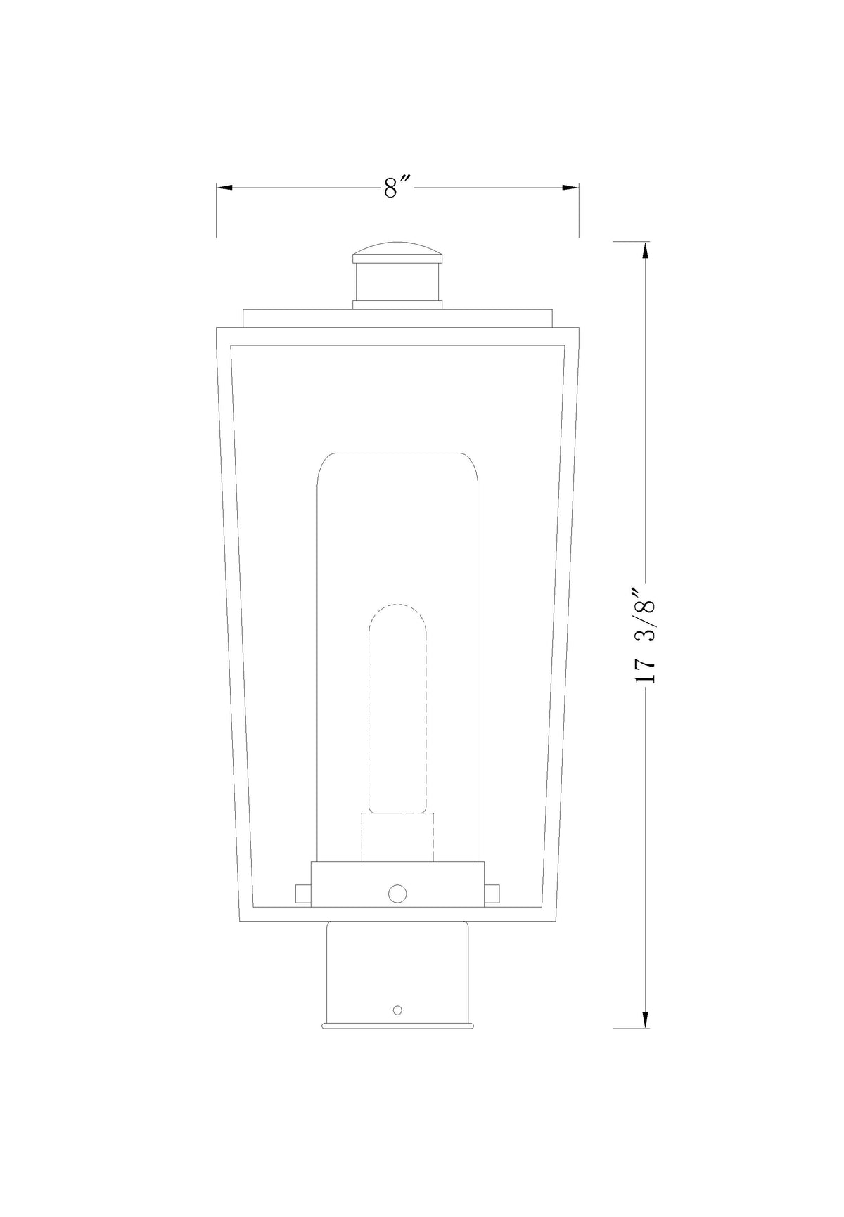 Sheridan 1 Light Outdoor Post Mount Fixture