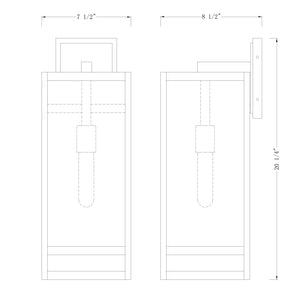 Nuri 1 Light Outdoor Wall Light