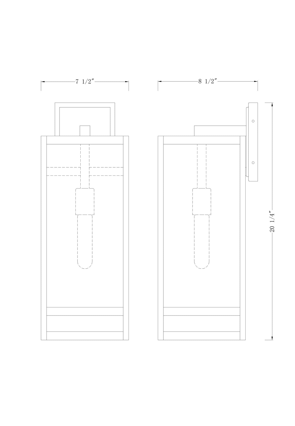 Nuri 1 Light Outdoor Wall Light