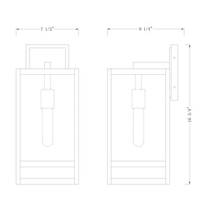Nuri 1 Light Outdoor Wall Light
